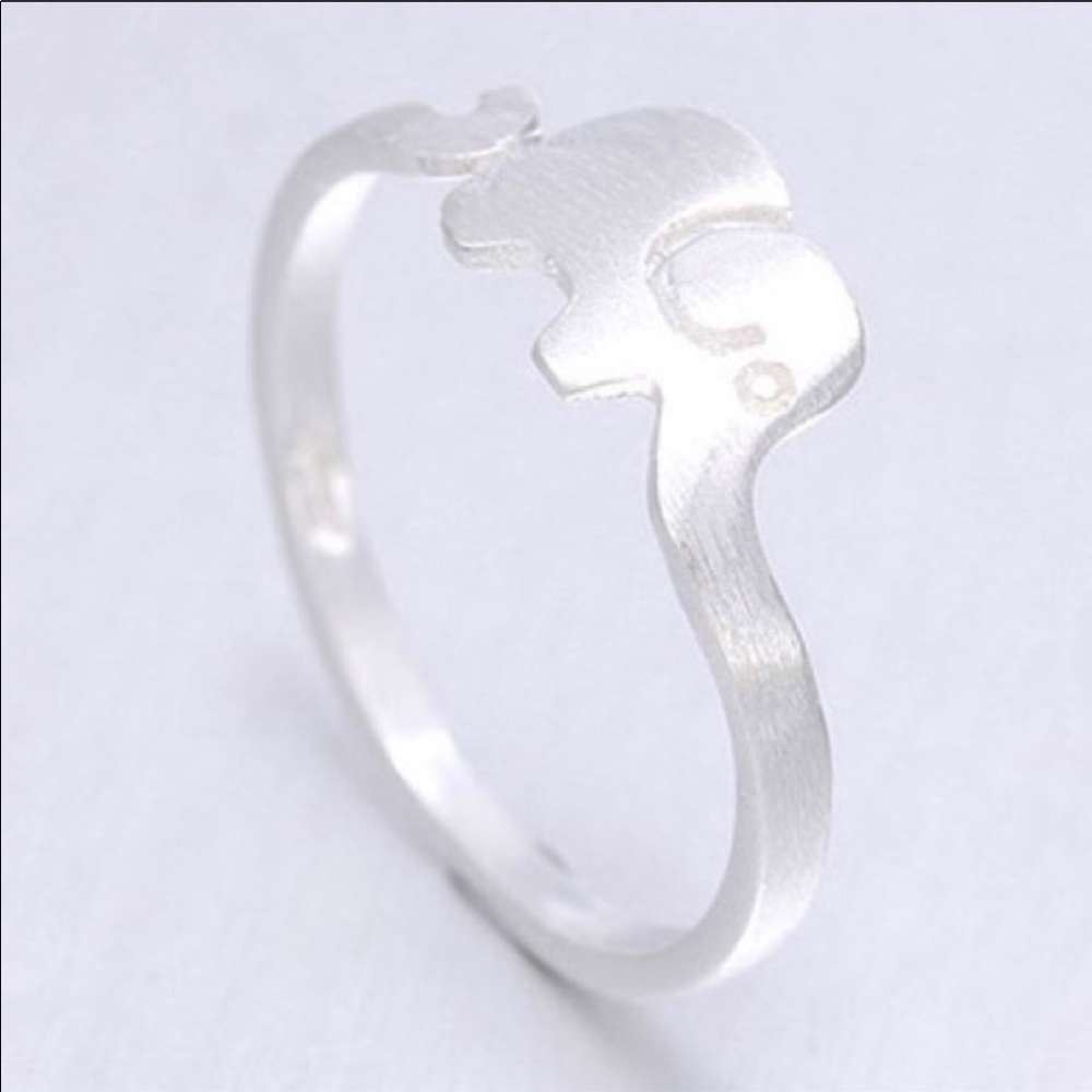 BOGO50% Silver Trendy Elephant Wrap Ring